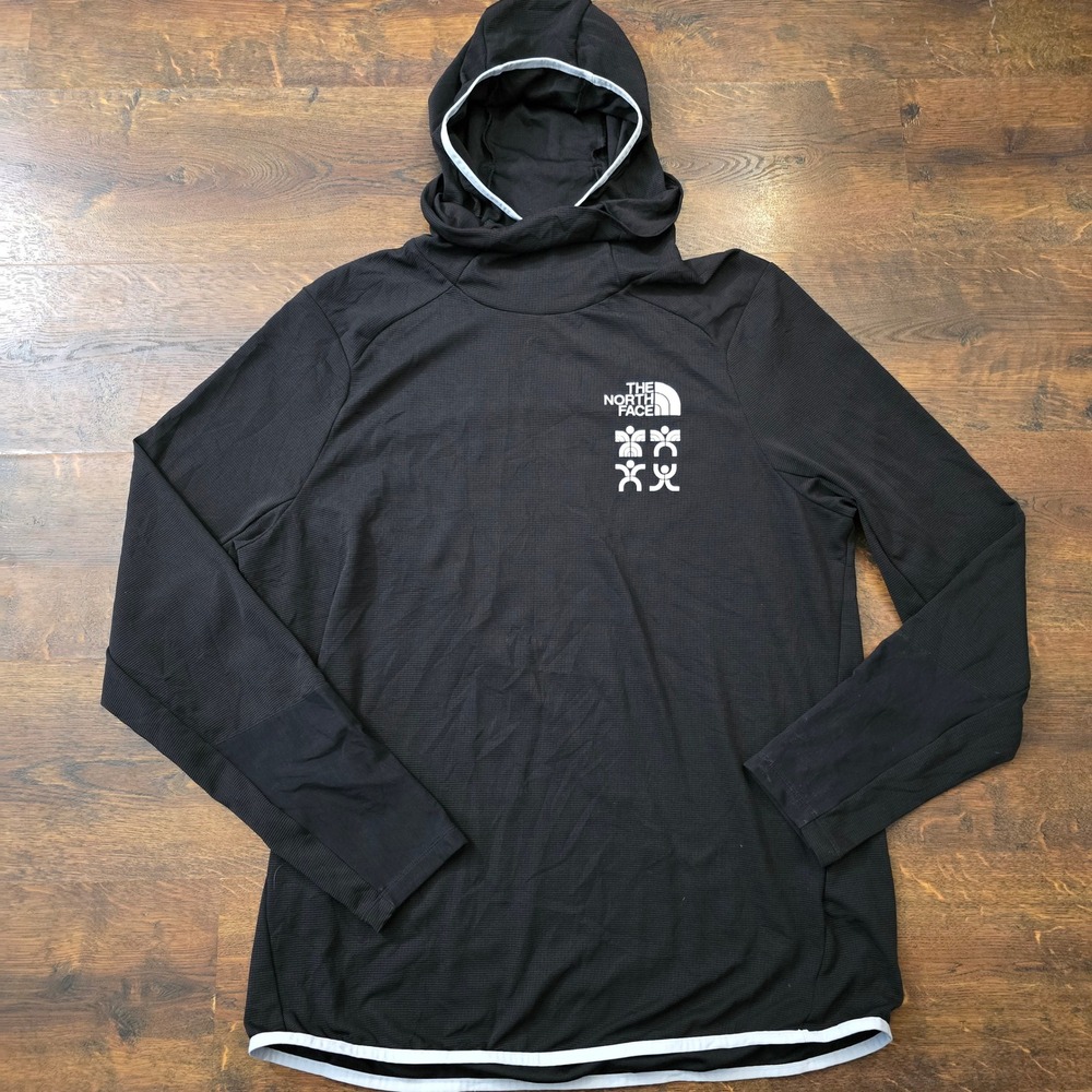 The North Face Trailwear Wind Whistle Hoodie Black Mens Technical Pullover